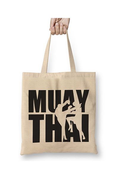 Baskı Dükkanı Υφασμάτινη τσάντα Muay Thai με μακριά λαβή