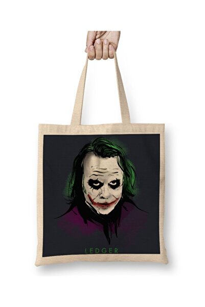 Baskı Dükkanı Υφασμάτινη τσάντα Joker Ledger με μακριά λαβή