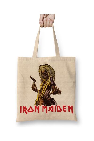 Baskı Dükkanı Iron Maiden tkanina Torba duga Sa ručkom
