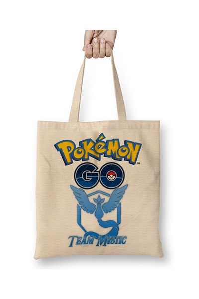 Baskı Dükkanı Pokemon Go Team Mystic υφασμάτινη τσάντα με μακριά λαβή
