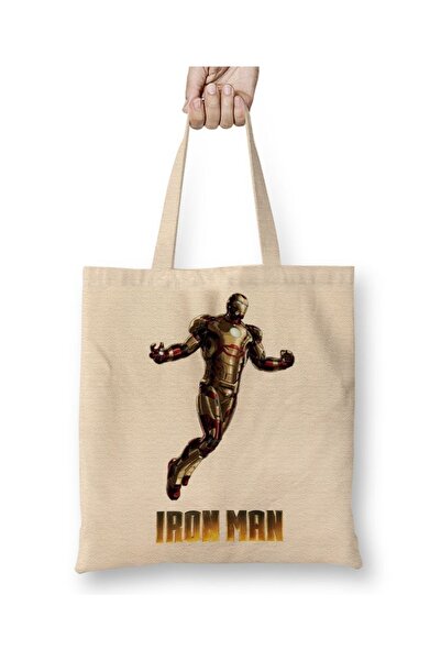 Baskı Dükkanı Ironman leteća tkanina Torba duga Sa ručkom