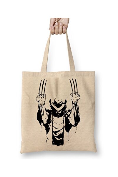 Baskı Dükkanı Wolverine X Men odeća Torba duga Sa ručkom