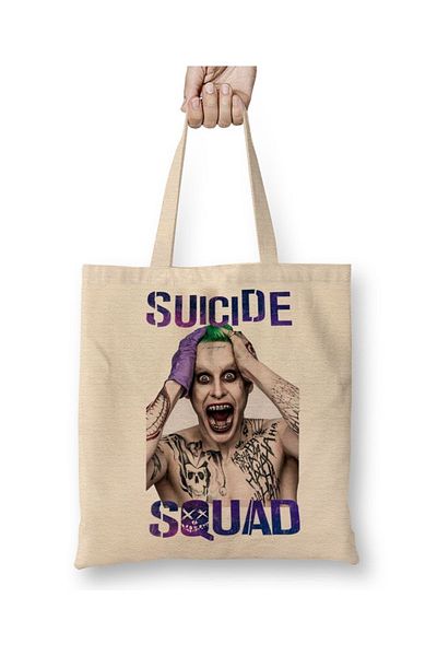 Baskı Dükkanı Υφασμάτινη τσάντα Suicide Squad με μακριά λαβή