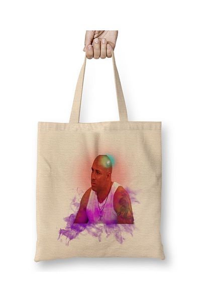 Baskı Dükkanı Υφασμάτινη τσάντα Vindiesel Nipple Long Handle