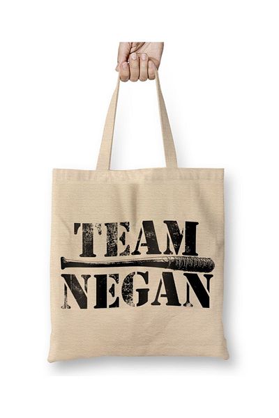 Baskı Dükkanı Υφασμάτινη τσάντα Team Negan με μακριά λαβή