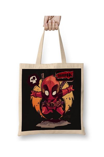 Baskı Dükkanı Deadpool 01 υφασμάτινη τσάντα με μακριά λαβή
