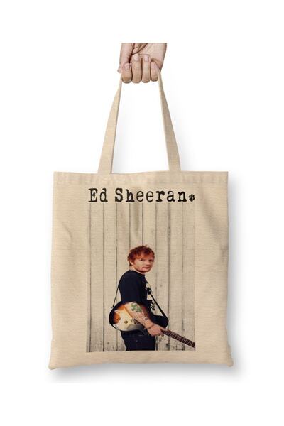 Baskı Dükkanı Ed Sheeran tkanina Torba duga Sa ručkom