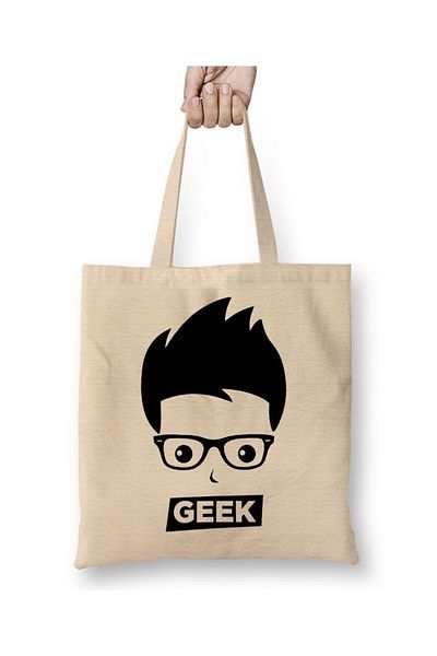 Baskı Dükkanı Geek υφασμάτινη τσάντα με μακριά λαβή