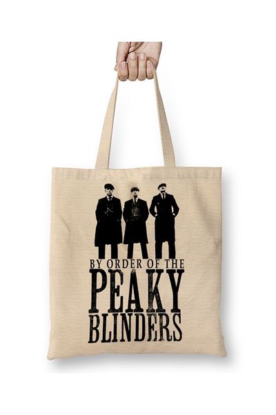 Baskı Dükkanı Geantă din pânză Peaky Blinders 2 cu mâner lung