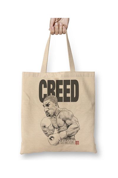 Baskı Dükkanı Υφασμάτινη τσάντα Creed με μακριά λαβή