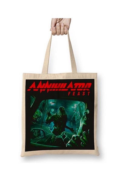 Baskı Dükkanı Υφασμάτινη τσάντα Annihilator Feast με μακριά λαβή