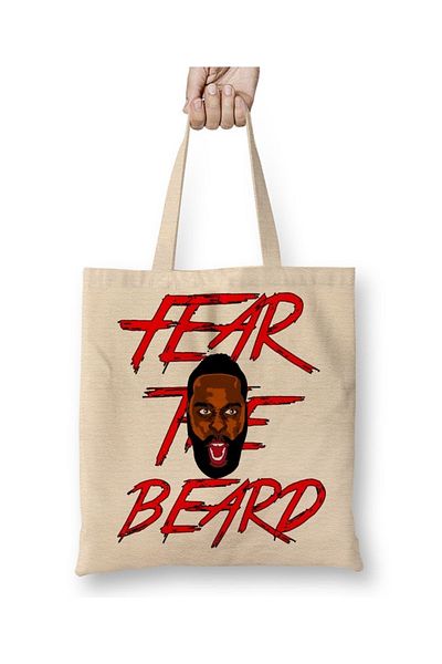 Baskı Dükkanı Υφασμάτινη τσάντα James Harden Ftb με μακριά λαβή