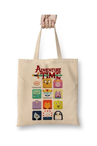 Baskı Dükkanı حقيبة يد مارسيلين من وقت المغامرة بمقبض طويل