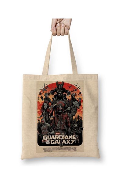 Baskı Dükkanı Υφασμάτινη τσάντα Guardians Of The Galaxy Marvel με μακριά λαβή