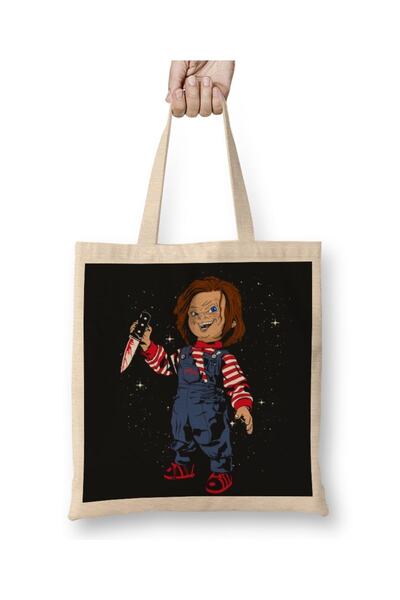 Baskı Dükkanı Dječja igra Chucky tkanina Torba duga Sa ručkom