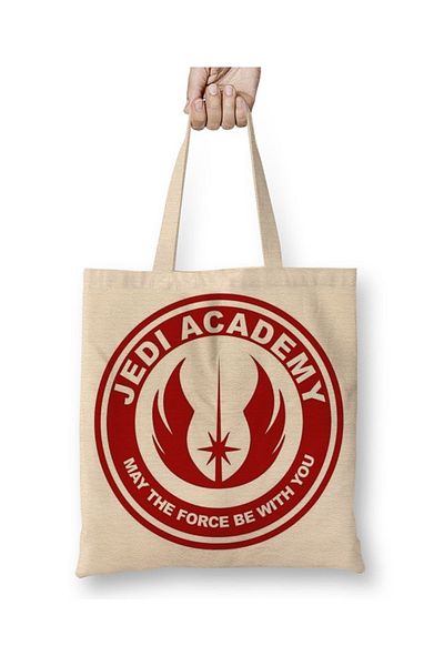 Baskı Dükkanı Geantă din pânză Jedi Academy cu mâner lung