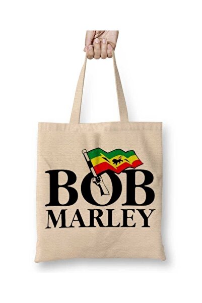 Baskı Dükkanı Bandeira Bob Marley tkanina Torba dugačka Sa ručkom
