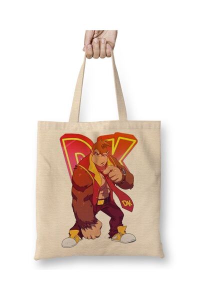 Baskı Dükkanı حقيبة يد دونكي كونج ذات مقبض طويل