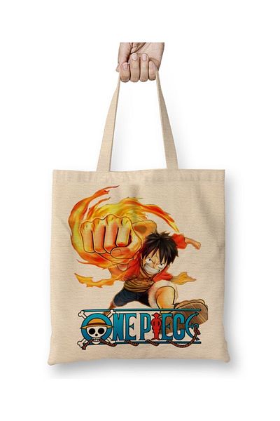 Baskı Dükkanı Μακριά λαβή υφασμάτινη τσάντα One Piece