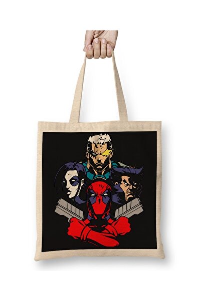 Baskı Dükkanı Deadpool Rhapsody tkanina Torba duga Sa ručkom