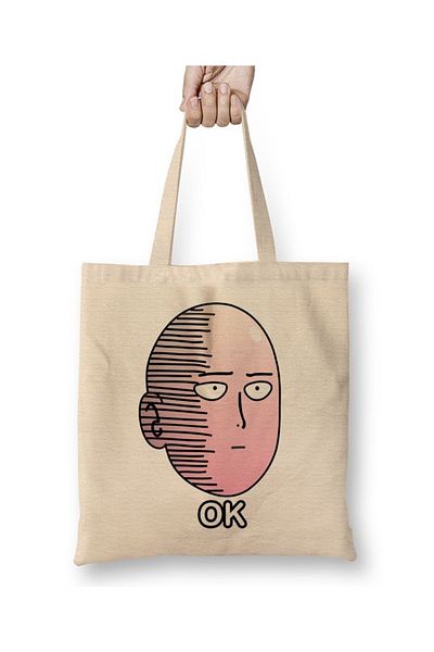 Baskı Dükkanı Anime Manga One Punch Man Arrow Geantă din pânză Mâner lung