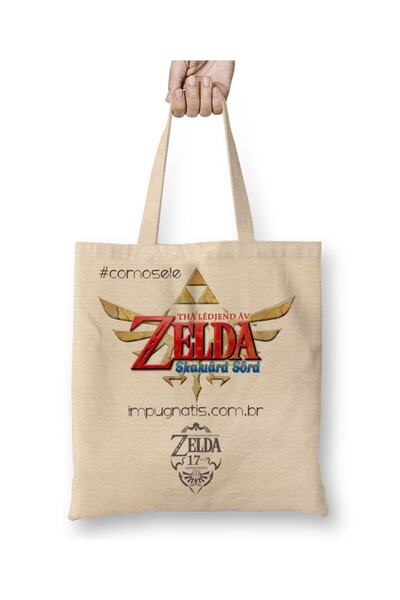 Baskı Dükkanı Legenda o Zeldi Skyward Sword Tkanina Torba Duga Sa ručkom