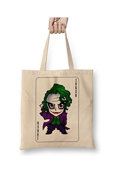 Baskı Dükkanı Υφασμάτινη τσάντα Coringa Joker με μακριά λαβή