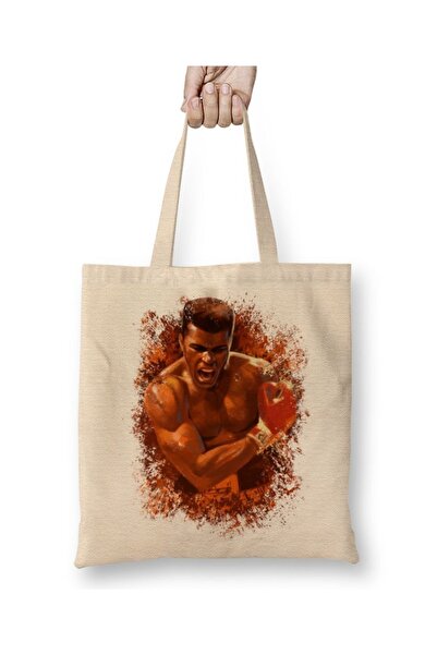 Baskı Dükkanı Muhammad Ali bokserska tkanina Torba dugačka Sa ručkom