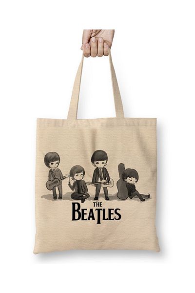Baskı Dükkanı The Beatles 06 υφασμάτινη τσάντα με μακριά λαβή