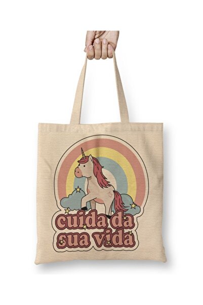 Baskı Dükkanı Lion Cuida Da Sua Vida - Dugačka Sa ručkom tkanina Torba kom