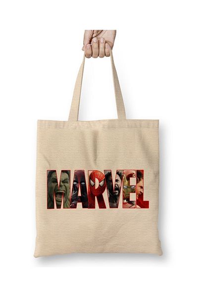 Baskı Dükkanı Geantă din pânză Marvel cu mâner lung
