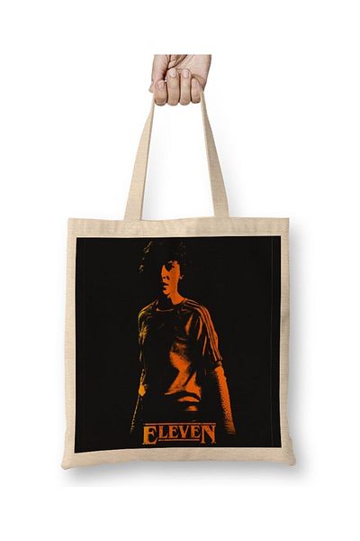 Baskı Dükkanı Stranger Things Eleven υφασμάτινη τσάντα με μακριά λαβή