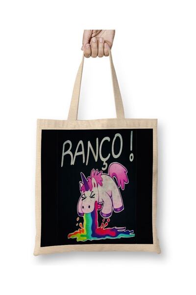Baskı Dükkanı Unicornio Ranço tkanina Torba dugačka Sa ručkom