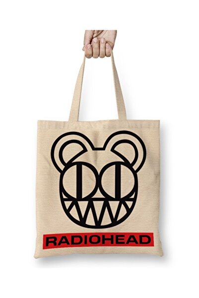 Baskı Dükkanı Tkanina sa logotipom Radiohead Torba duga Sa ručkom