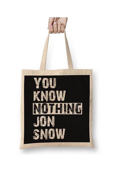 Baskı Dükkanı Know Nothing 1 υφασμάτινη τσάντα με μακριά λαβή