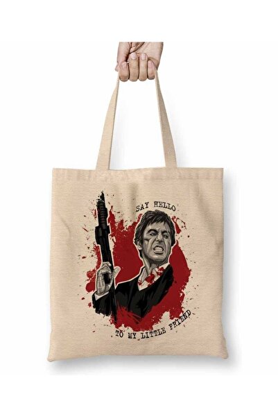 Baskı Dükkanı Scarface 02 Tkanina Torba Duga Sa ručkom