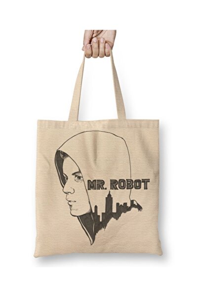 Baskı Dükkanı Mr Robot 01 Tkanina Torba Duga Sa ručkom