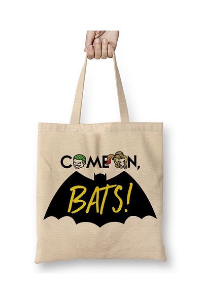 Baskı Dükkanı Come On Bats υφασμάτινη τσάντα με μακριά λαβή