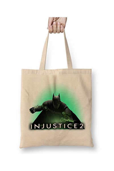 Baskı Dükkanı Τσάντα υφασμάτινη Batman Injustice 2 με μακριά λαβή