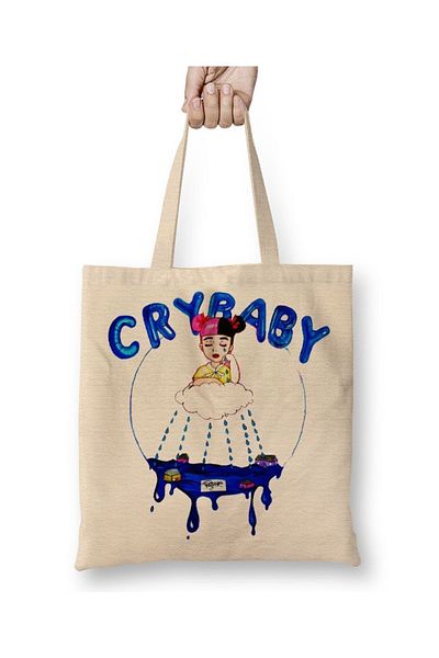 Baskı Dükkanı Melanie Martinez Cry Geantă pentru scutece pentru copii cu mâner lung