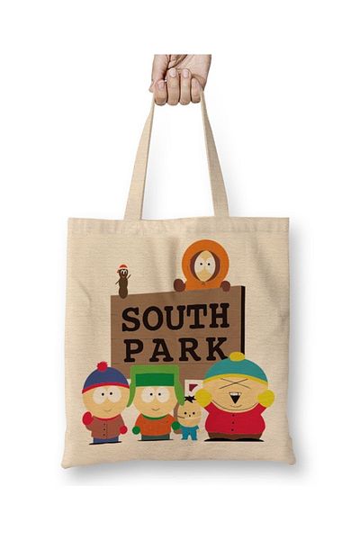 Baskı Dükkanı South Park Kenny Cartman υφασμάτινη τσάντα με μακριά λαβή