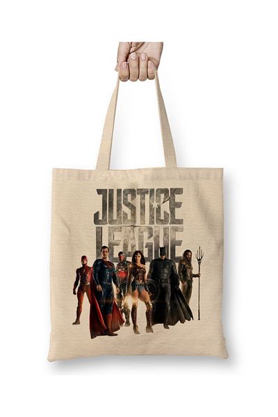 Baskı Dükkanı Geantă din pânză Justice League cu mâner lung
