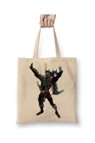 Baskı Dükkanı Υφασμάτινη τσάντα Draven με μακριά λαβή