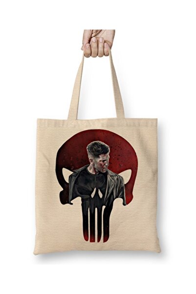 Baskı Dükkanı Justiceiro Bez Torba Dugačak Sa ručkom