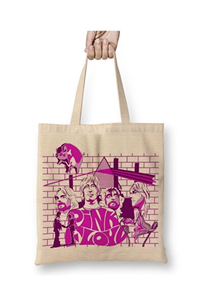 Baskı Dükkanı Pink Floyd tkanina Torba duga Sa ručkom