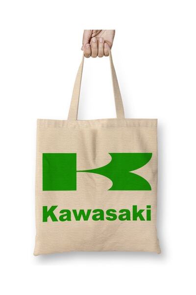 Baskı Dükkanı Motocikl Kawasaki Logo Tkanina Torba Duga Sa ručkom