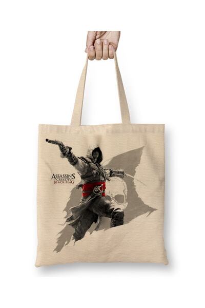 Baskı Dükkanı Assassin's Creed Black Flag tkanina Torba duga Sa ručkom