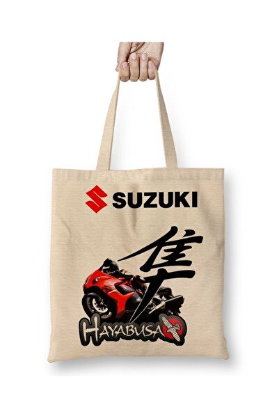 Baskı Dükkanı Υφασμάτινη τσάντα μοτοσικλέτας Suzuki Hayabusa με μακριά λαβή
