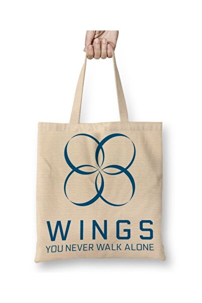 Baskı Dükkanı Bts Wings tkanina Torba duga Sa ručkom