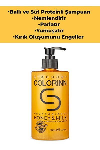 Colorinn Ballı Ve Süt Proteinli Şampuan 500 Ml